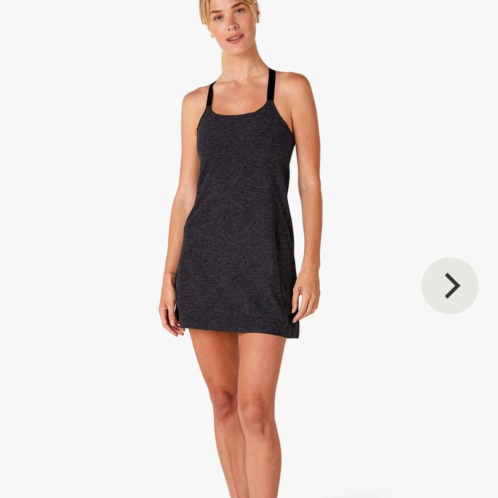 Beyond Yoga Spacedye Move It Dress in Charcoal size medium